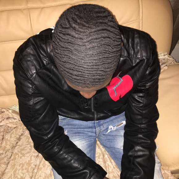 Black panther party leather jacket - Picture 1 of 3